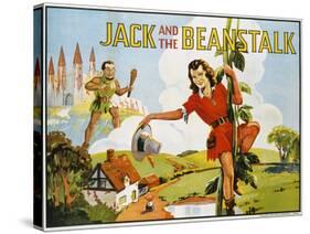 Jack and the Beanstalk Color Print-null-Stretched Canvas