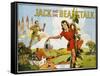 Jack and the Beanstalk Color Print-null-Framed Stretched Canvas
