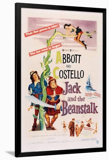 Jack and the Beanstalk, from Left: Bud Abbott, Lou Costello, 1952-null-Framed Art Print