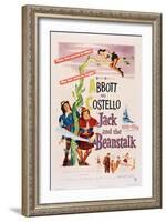 Jack and the Beanstalk, from Left: Bud Abbott, Lou Costello, 1952-null-Framed Art Print