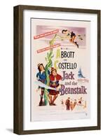Jack and the Beanstalk, from Left: Bud Abbott, Lou Costello, 1952-null-Framed Art Print