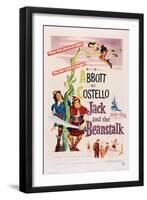 Jack and the Beanstalk, from Left: Bud Abbott, Lou Costello, 1952-null-Framed Art Print