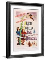 Jack and the Beanstalk, from Left: Bud Abbott, Lou Costello, 1952-null-Framed Art Print