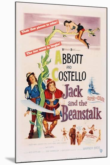 Jack and the Beanstalk, from Left: Bud Abbott, Lou Costello, 1952-null-Mounted Art Print