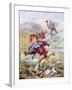 Jack and the Beanstalk Illustration-null-Framed Giclee Print