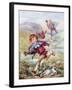 Jack and the Beanstalk Illustration-null-Framed Giclee Print