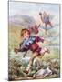 Jack and the Beanstalk Illustration-null-Mounted Giclee Print