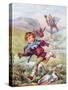 Jack and the Beanstalk Illustration-null-Stretched Canvas