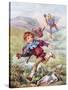 Jack and the Beanstalk Illustration-null-Stretched Canvas