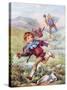 Jack and the Beanstalk Illustration-null-Stretched Canvas