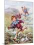 Jack and the Beanstalk Illustration-null-Mounted Giclee Print