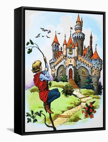 Jack and the Beanstalk-null-Framed Stretched Canvas