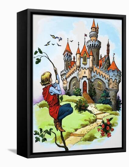 Jack and the Beanstalk-null-Framed Stretched Canvas