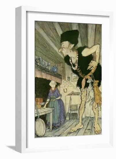 Jack and the Beanstalk-Arthur Rackham-Framed Giclee Print