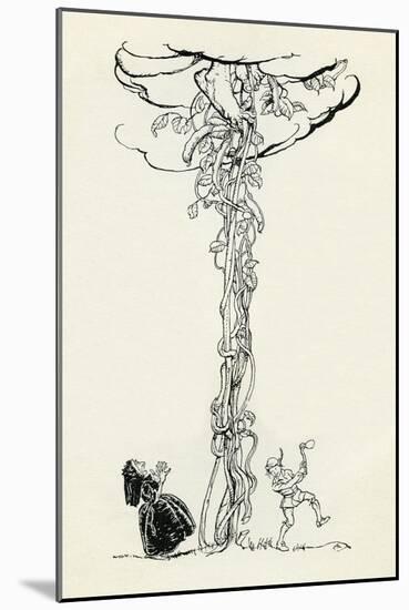 Jack and the Beanstalk-Arthur Rackham-Mounted Giclee Print