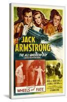 JACK ARMSTRONG, ALL AMERICAN BOY, top left: John Hart, in 'Chapter 13: Wheels of Fate', 1940.-null-Stretched Canvas