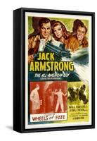 JACK ARMSTRONG, ALL AMERICAN BOY, top left: John Hart, in 'Chapter 13: Wheels of Fate', 1940.-null-Framed Stretched Canvas