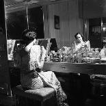 1949: Consuelo Madrigal Putting Make Up on for a Party-Jack Birns-Photographic Print