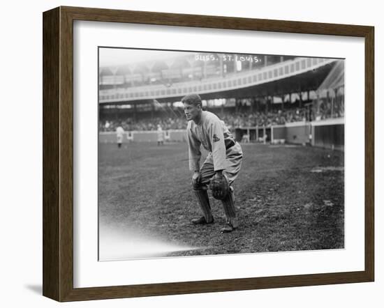 Jack Bliss, St. Louis Cardinals, Baseball Photo - St. Louis, MO-Lantern Press-Framed Art Print