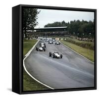 Jack Brabham Leading the Race, British Grand Prix, Brands Hatch, Kent, 1966-null-Framed Stretched Canvas