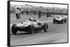 Jack Brabham leads in his Cooper T45, 1958 British Grand Prix-null-Framed Stretched Canvas