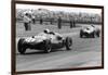 Jack Brabham leads in his Cooper T45, 1958 British Grand Prix-null-Framed Photographic Print