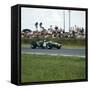 Jack Brabham Racing a Brabham-Repco Bt19, French Grand Prix, Reims, France, 1966-null-Framed Stretched Canvas