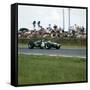 Jack Brabham Racing a Brabham-Repco Bt19, French Grand Prix, Reims, France, 1966-null-Framed Stretched Canvas