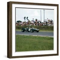 Jack Brabham Racing a Brabham-Repco Bt19, French Grand Prix, Reims, France, 1966-null-Framed Photographic Print