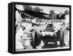 Jack Brabham's Cooper in the Pits, Indianapolis 500, Indiana, USA, 1961-null-Framed Stretched Canvas