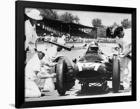 Jack Brabham's Cooper in the Pits, Indianapolis 500, Indiana, USA, 1961-null-Framed Photographic Print