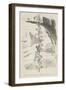 Jack Climbing the Bean Stalk-George Cruikshank-Framed Premium Giclee Print