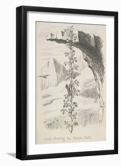 Jack Climbing the Bean Stalk-George Cruikshank-Framed Premium Giclee Print