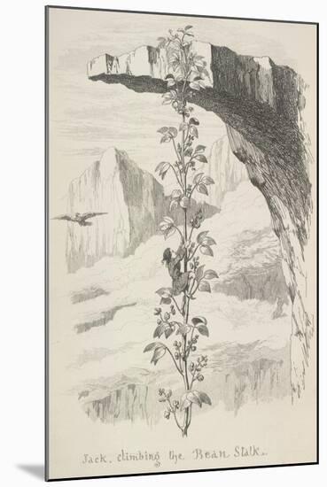 Jack Climbing the Bean Stalk-George Cruikshank-Mounted Giclee Print
