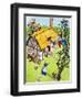 Jack Climbs Down the Beanstalk, Illustration from 'Jack and the Beanstalk', 1969-English School-Framed Giclee Print