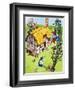 Jack Climbs Down the Beanstalk, Illustration from 'Jack and the Beanstalk', 1969-English School-Framed Giclee Print