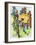 Jack Climbs the Beanstalk, Illustration from 'Jack and the Beanstalk', 1969-English School-Framed Giclee Print