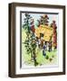 Jack Climbs the Beanstalk, Illustration from 'Jack and the Beanstalk', 1969-English School-Framed Giclee Print