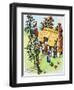 Jack Climbs the Beanstalk, Illustration from 'Jack and the Beanstalk', 1969-English School-Framed Giclee Print