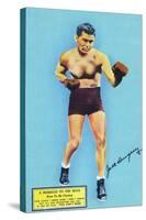 Jack Dempsey and a Message to the Boys-Lantern Press-Stretched Canvas