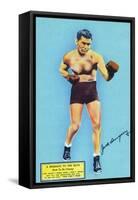 Jack Dempsey and a Message to the Boys-Lantern Press-Framed Stretched Canvas