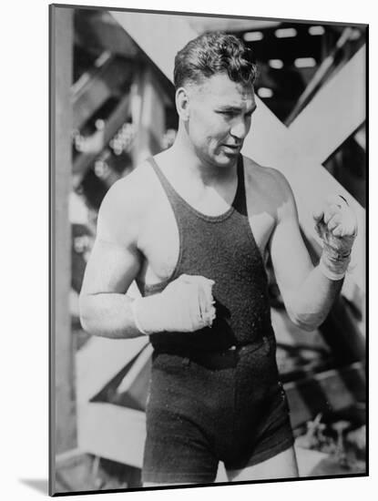 Jack Dempsey, the World Heavyweight Boxing Champion from 1919 to 1926-null-Mounted Photo