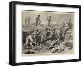 Jack Doing Military Duty, Bluejackets in the Trenches Outside Ladysmith-Frederic De Haenen-Framed Giclee Print
