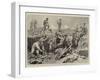 Jack Doing Military Duty, Bluejackets in the Trenches Outside Ladysmith-Frederic De Haenen-Framed Giclee Print