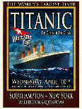 Titanic White Star Line Travel Poster 2-Jack Dow-Mounted Giclee Print