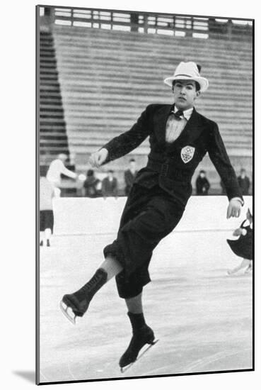 Jack Dunn, British Figure Skater, Winter Olympics, Garmisch-Partenkirchen, Germany, 1936-null-Mounted Giclee Print