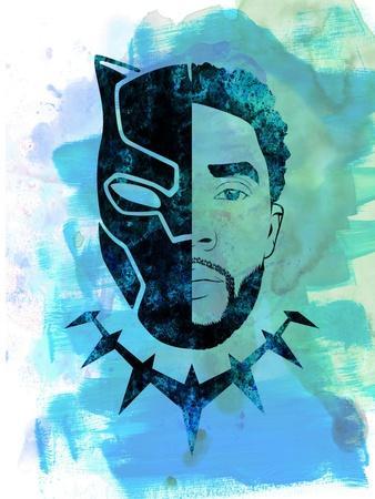 Black Panther Wakanda Forever: Black Panther Watercolor Poster