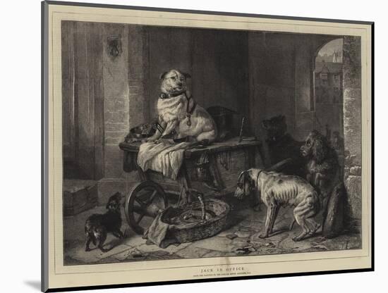 Jack in Office-Edwin Landseer-Mounted Giclee Print