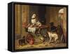 Jack in Office-Edwin Henry Landseer-Framed Stretched Canvas