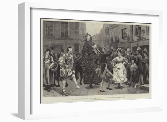 Jack-In-The-Green, a May-Day Scene Sixty Years Ago-Charles Green-Framed Giclee Print
